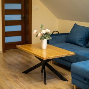 Stolik kawowy dąb/buk/jesion industrialny, loft